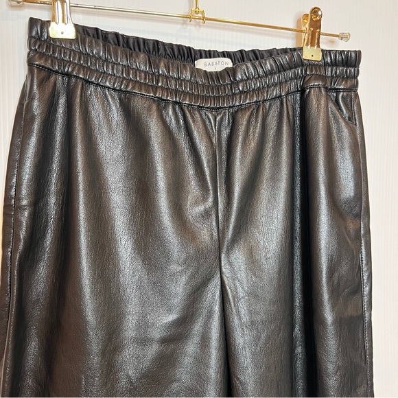 Aritzia BABATON Zedel Faux Leather Pullover Joggers. Size Small - Picture 4 of 9